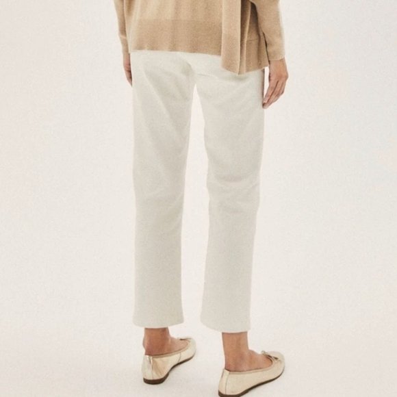 White Straight Leg Jeans - Picture 3 of 3